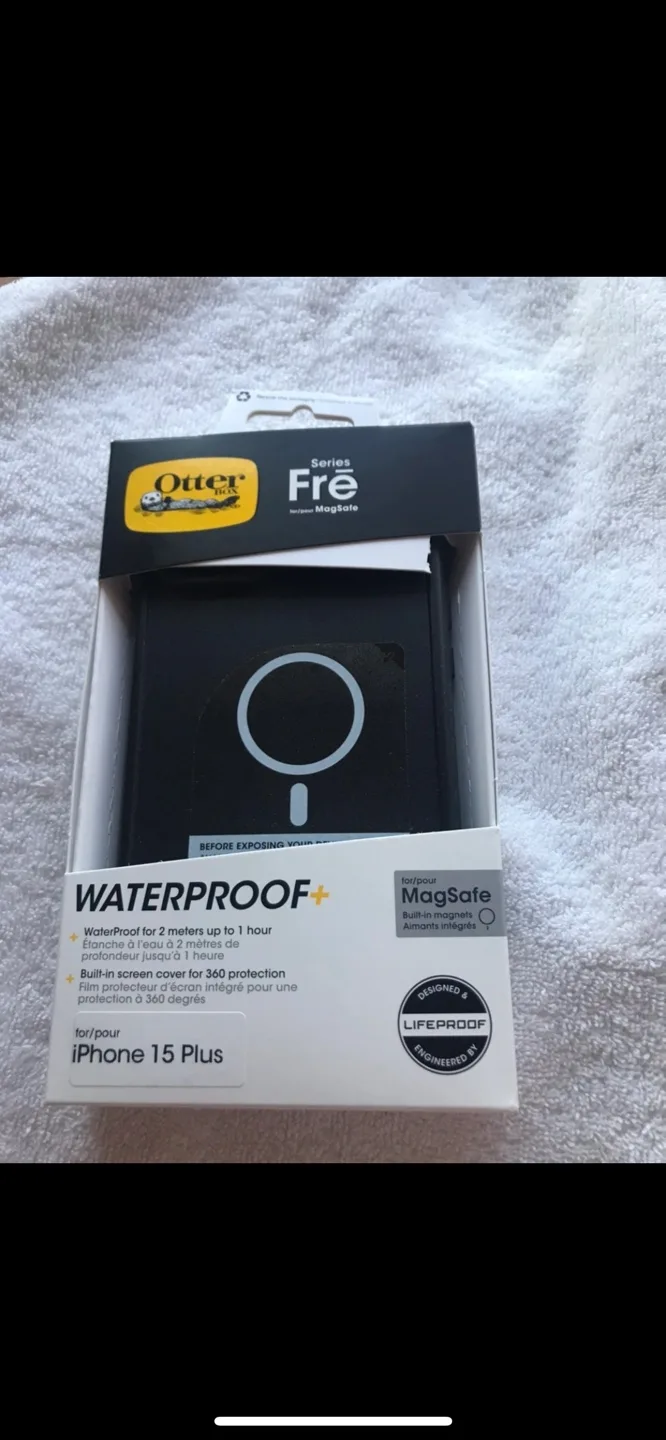 🌟NEW OtterBox Waterproof Fré Series iPhone 15 Plus Case - Black image indicator(6)