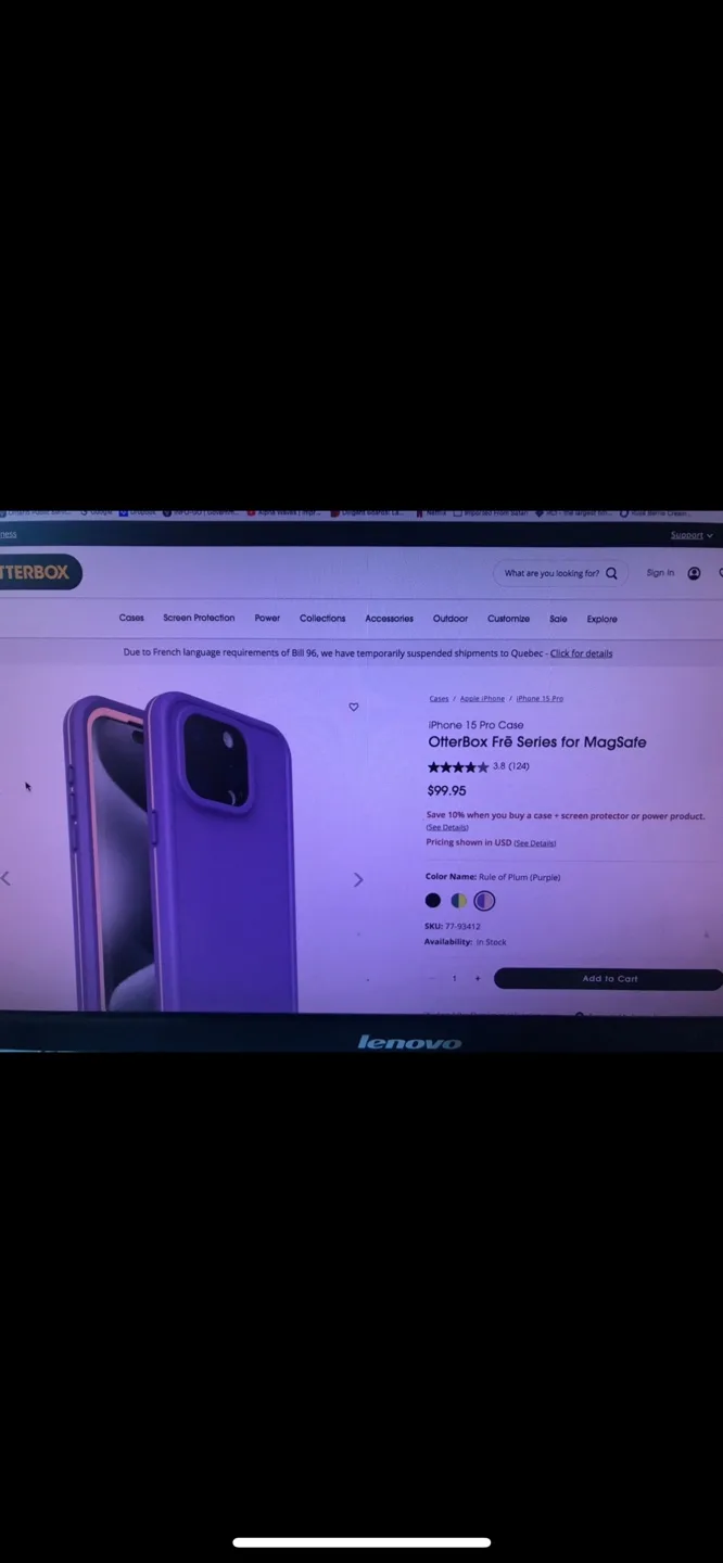 🍇OtterBox Waterproof iPhone 15 Pro Case - Purple image indicator(5)