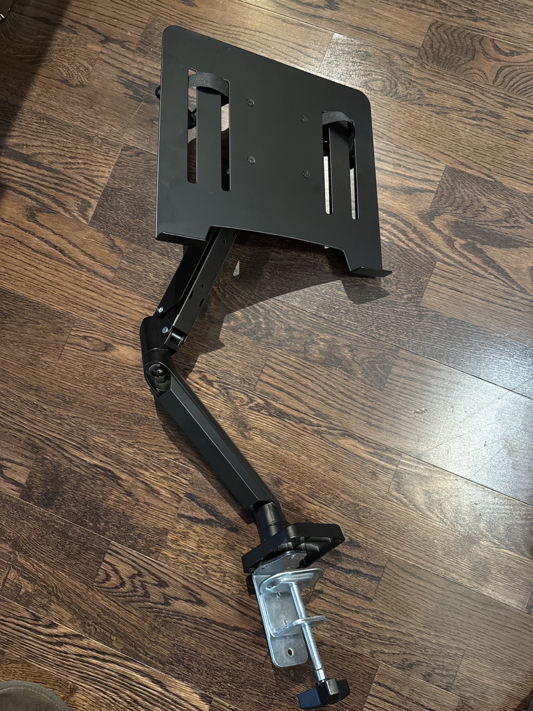 Black laptop/tablet Desk Mount