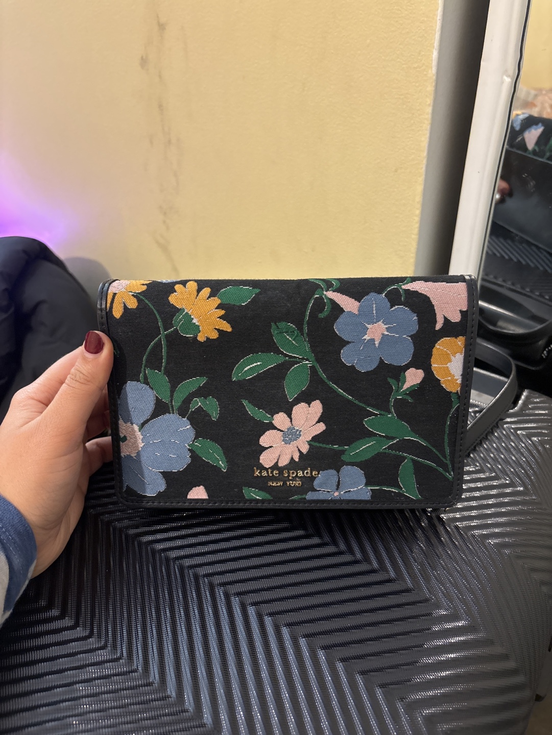 Kate Spade Floral Crossbody Wallet