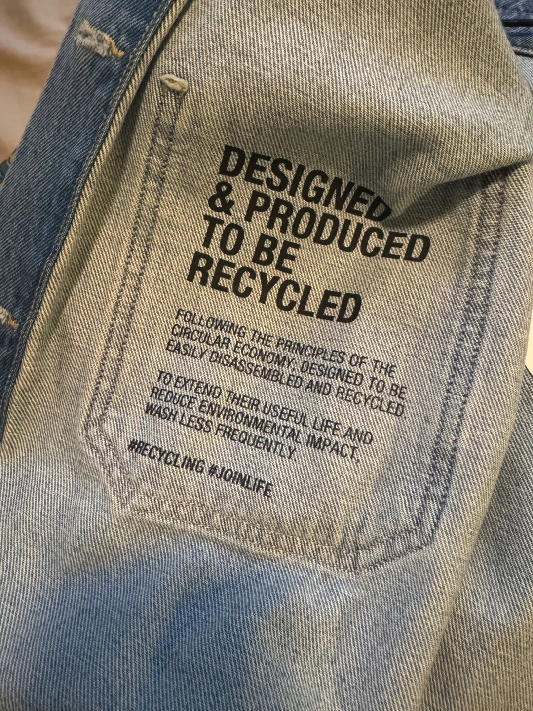 Zara Denim Jacket - Designed to be Recycled image indicator(2)