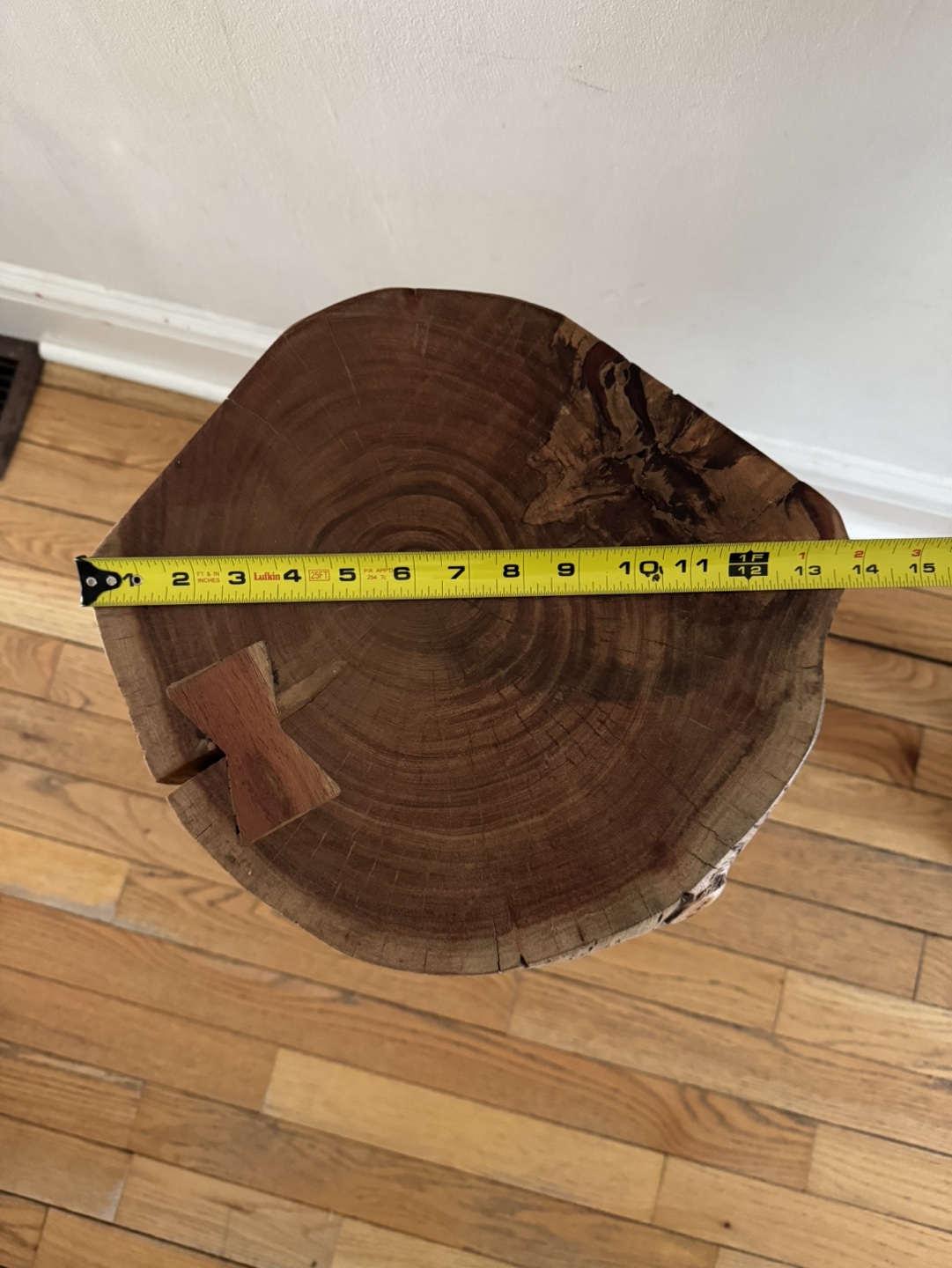 Rustic Live Edge Wood Bar Stool - photo 2