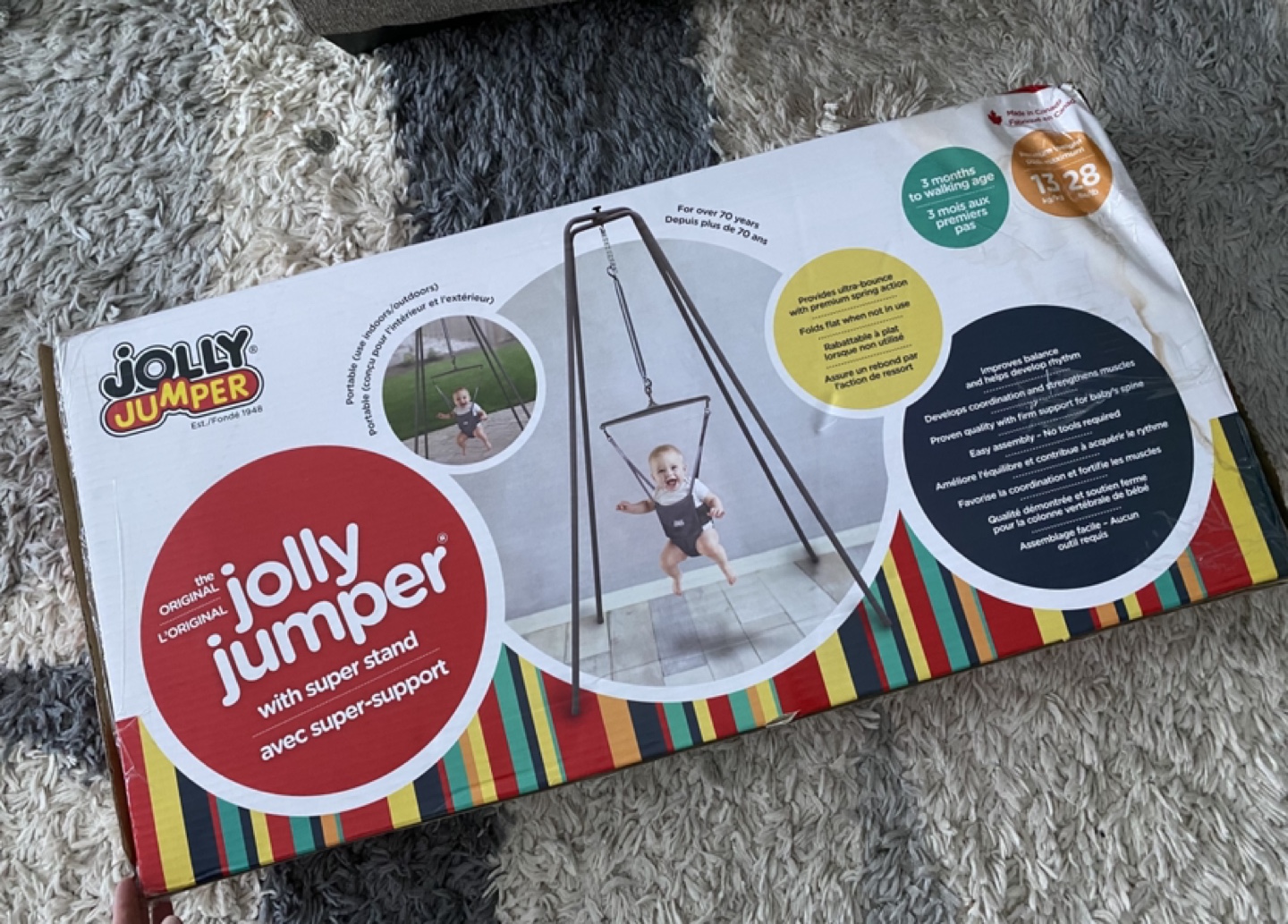 Jolly Jumper Baby Exerciser with Super Stand