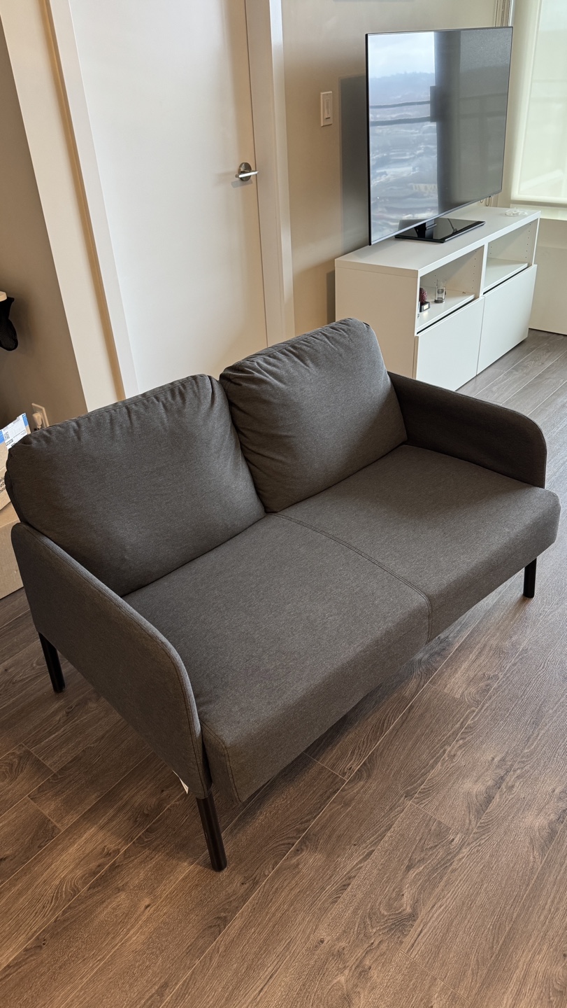 IKEA GLOSTAD Loveseat - Dark Grey