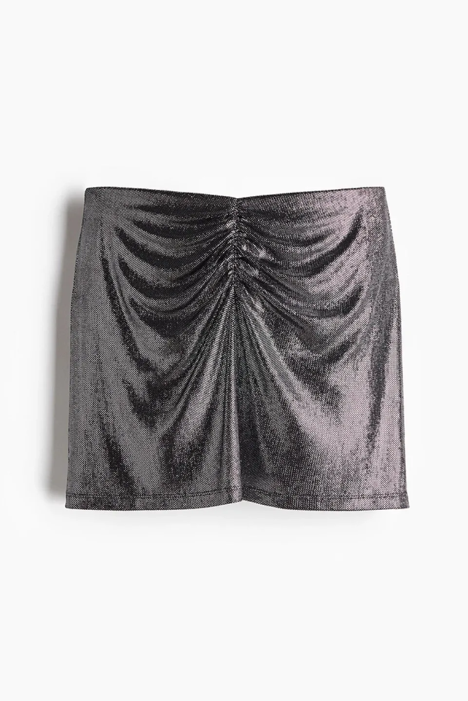 H&M Silver Sequin Mini Skirt image indicator(2)