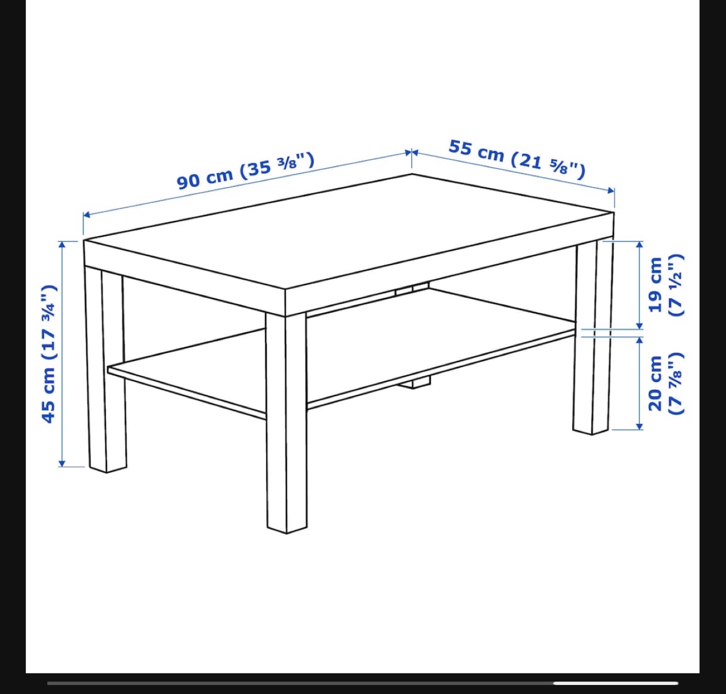 IKEA LACK Coffee Table - White - Flatpack - photo 2