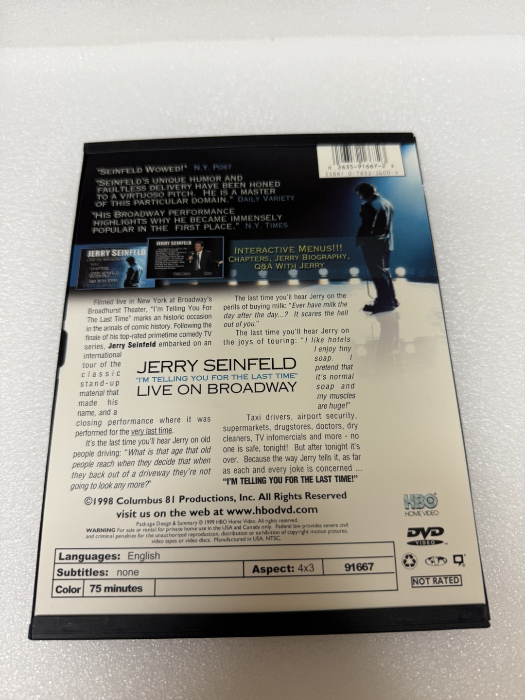 Jerry Seinfeld: I'm Telling You for the Last Time - photo 2