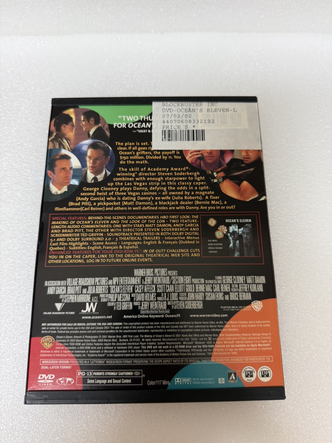 Ocean's Eleven Widescreen Edition DVD - photo 2
