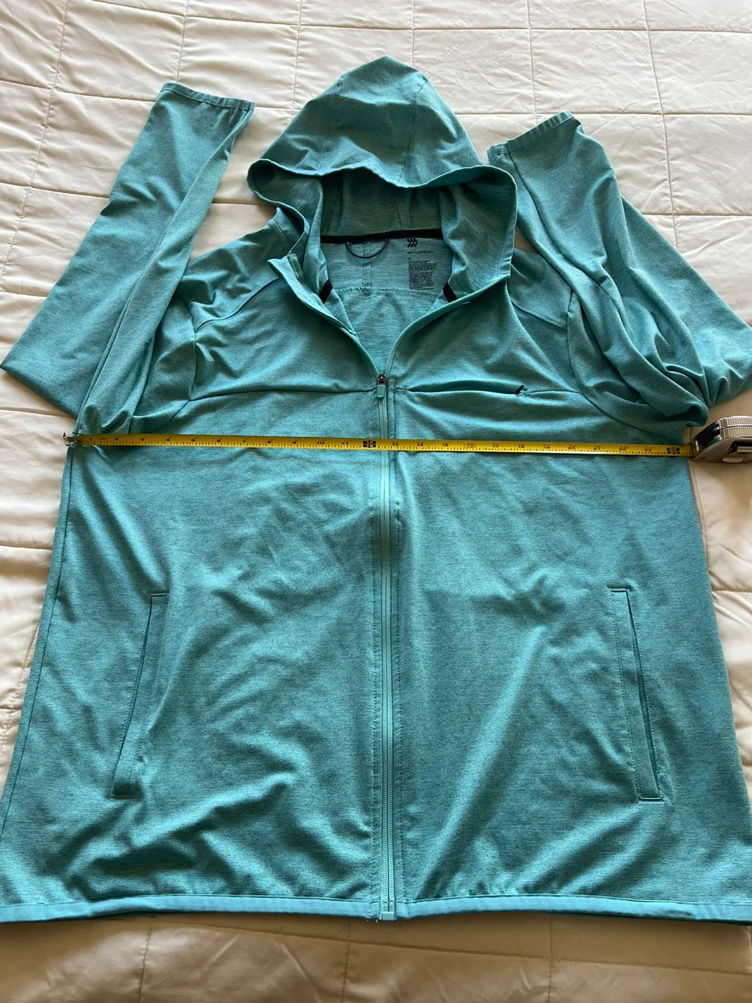 All in Motion women Teal Zip-Up Hoodie image indicator(4)