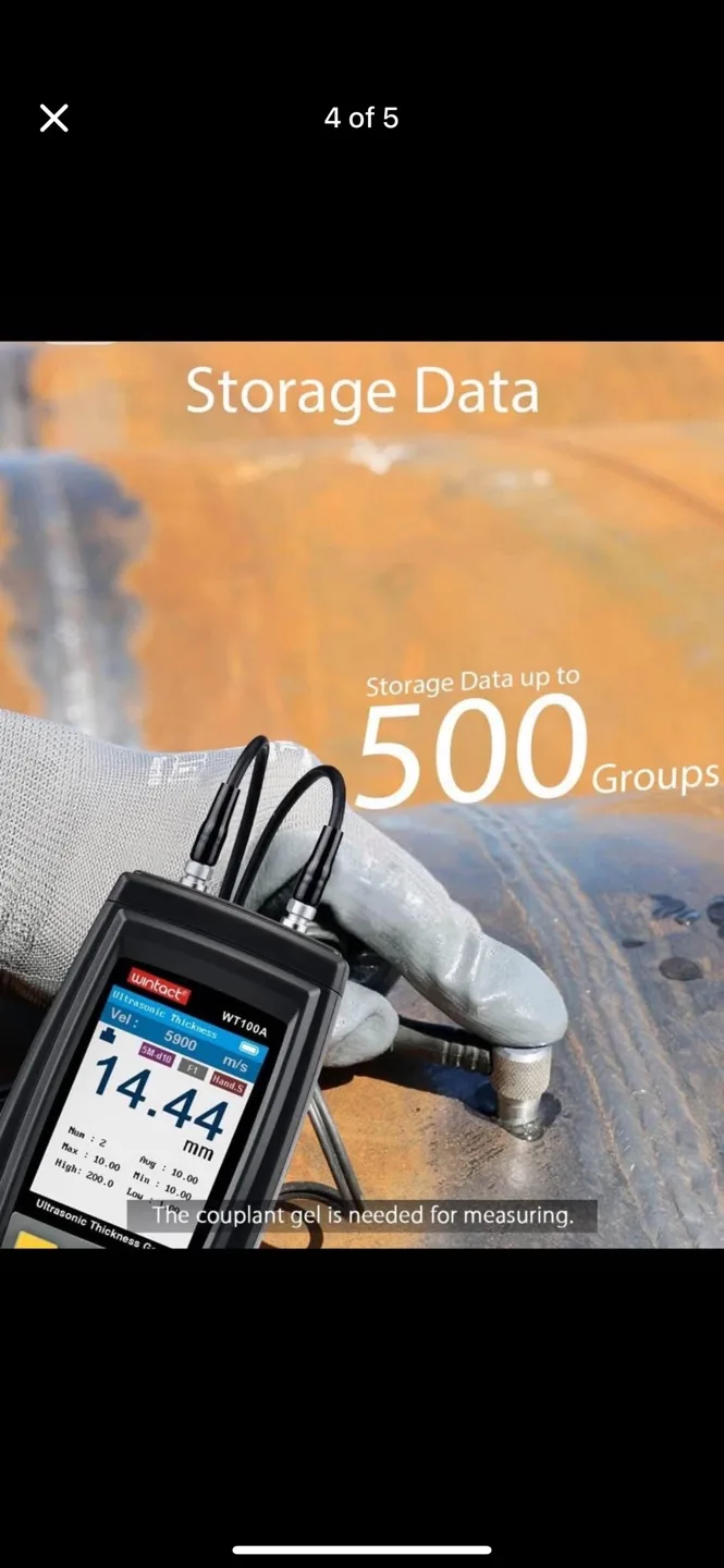 Digital Ultrasonic Thickness Gauge Tester Meter image indicator(4)