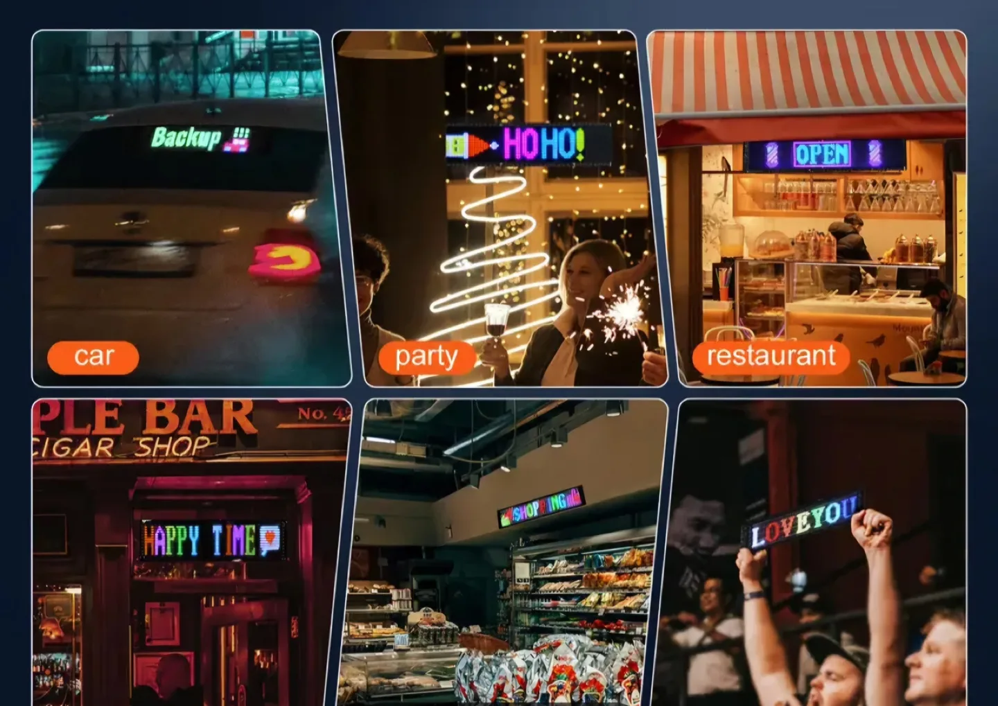 Devil Eyes Flexible LED screen image indicator(3)