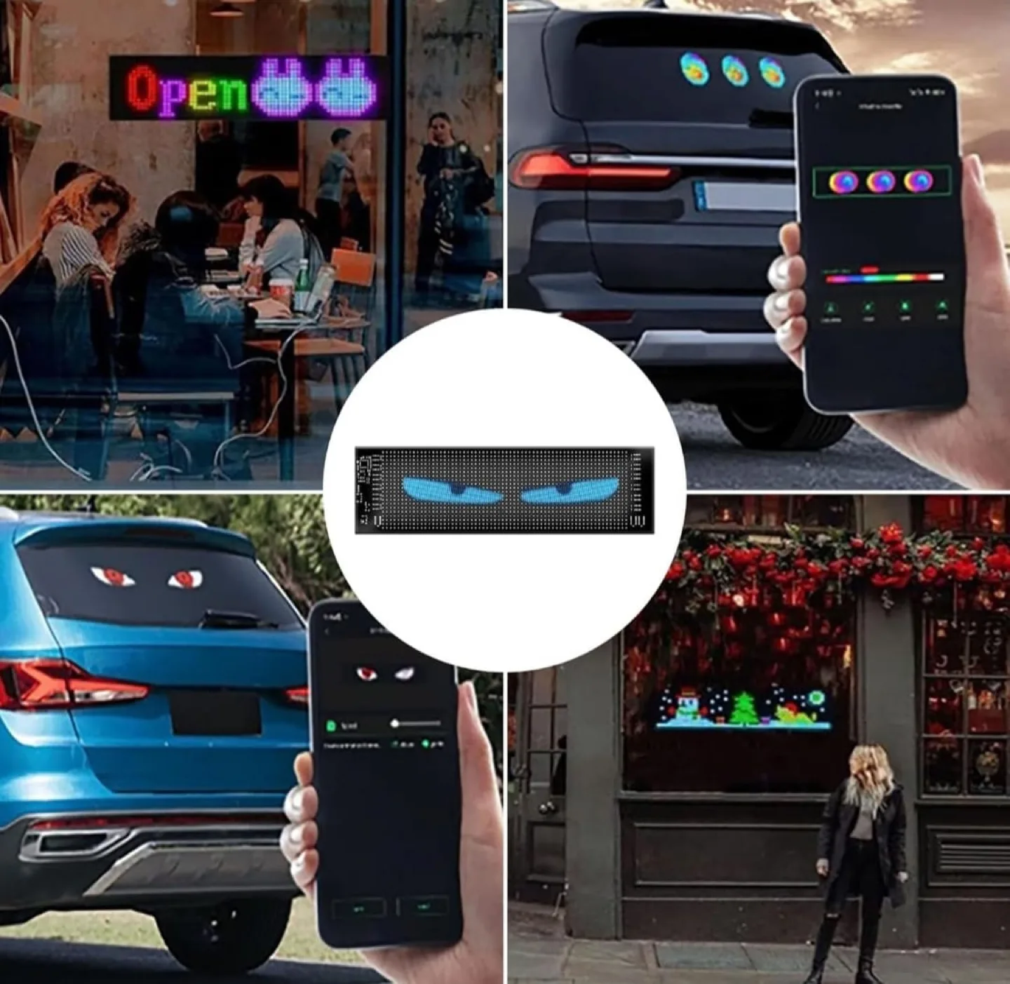 Devil Eyes Flexible LED screen image indicator(2)