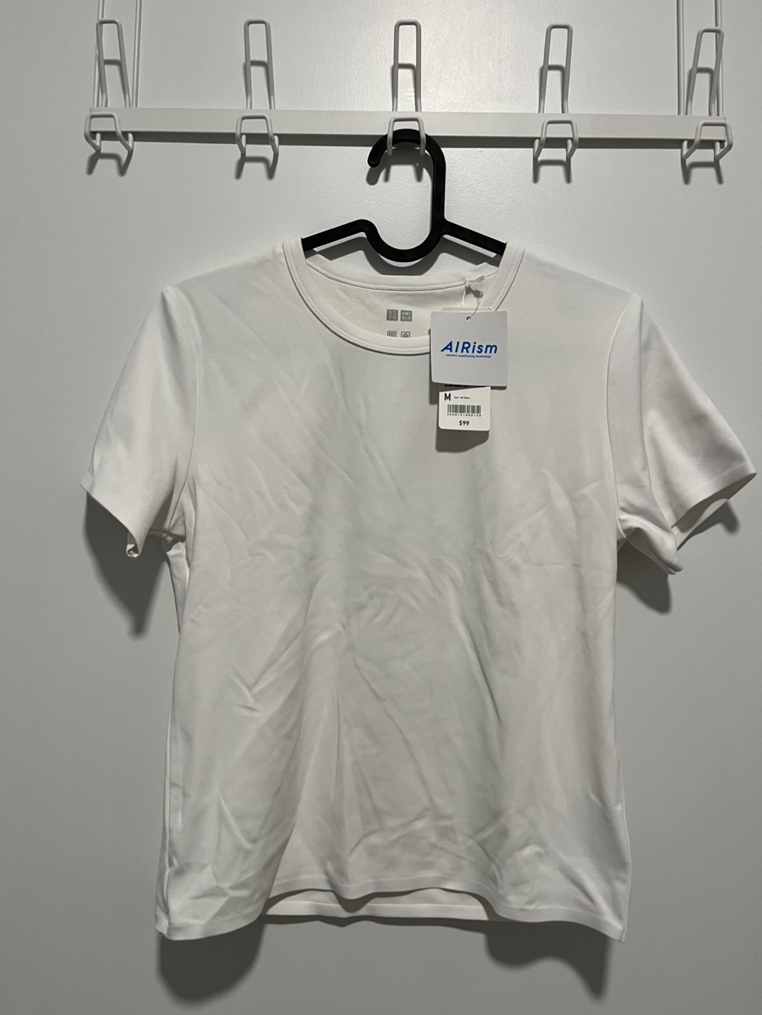 Uniqlo AIRism Women's White T-Shirt - Size M