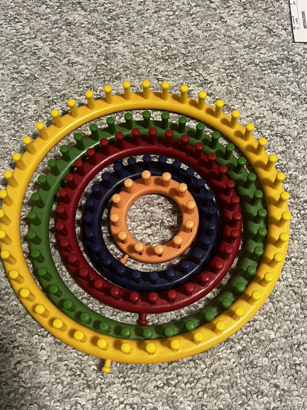 Set of 5 Multicoloured Round Knitting looms - photo 2