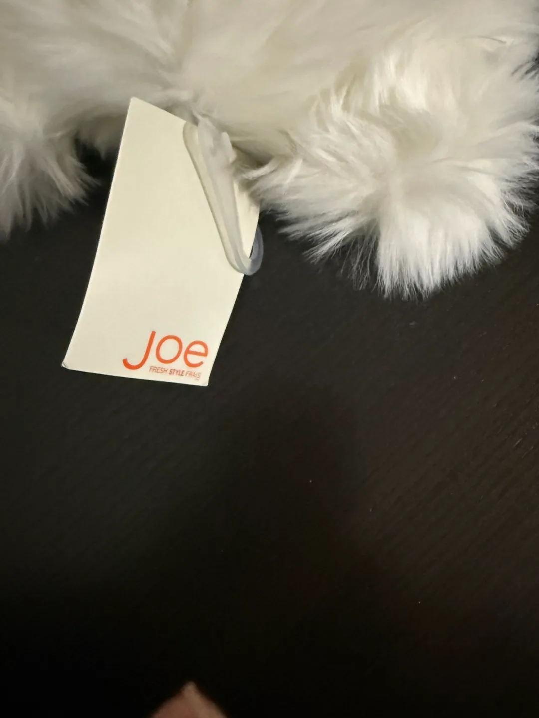 NEW Joe Fresh Baby White Fur Hat image indicator(4)