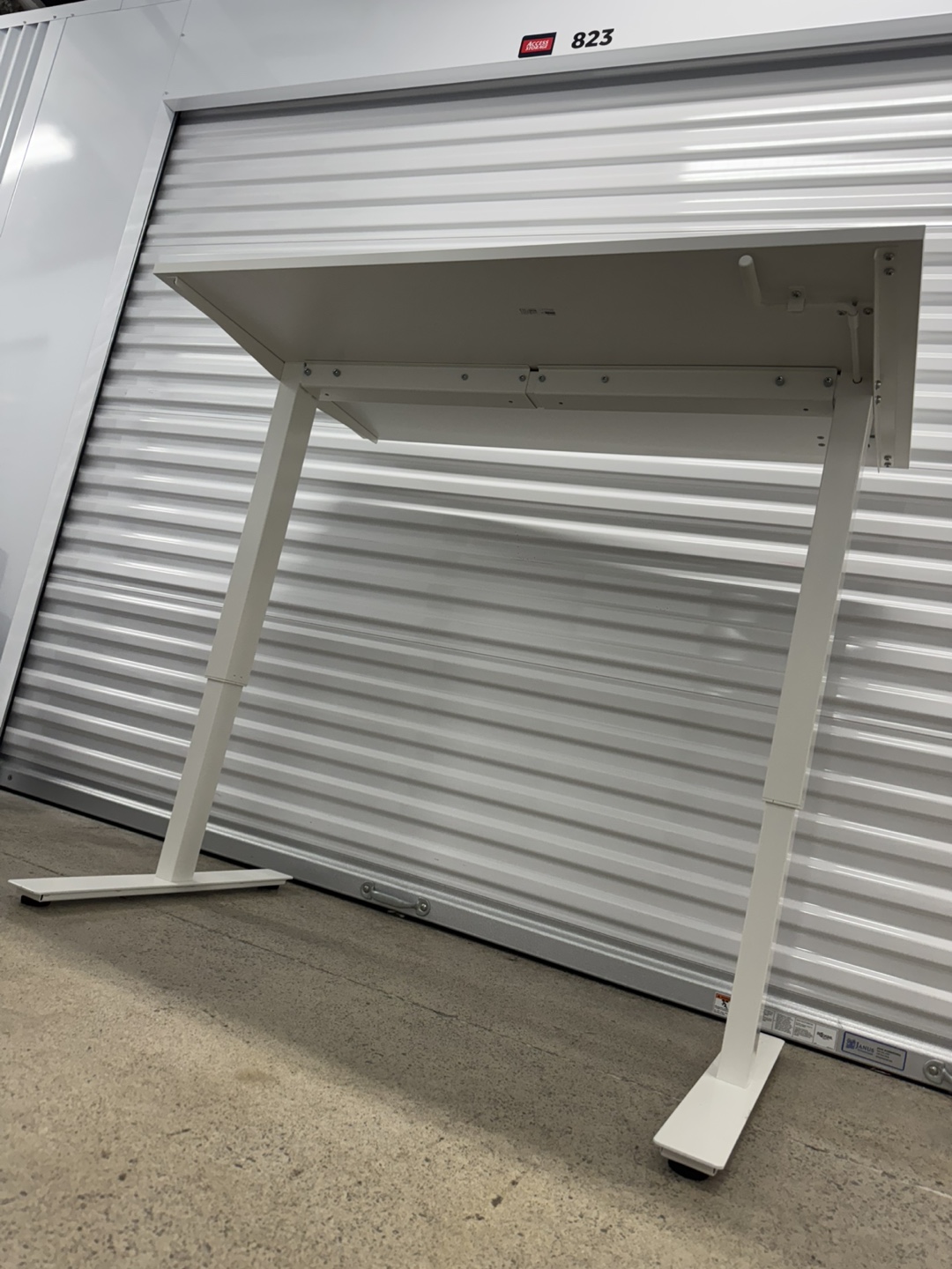 White Manually adjustable Standing Desk - photo 4