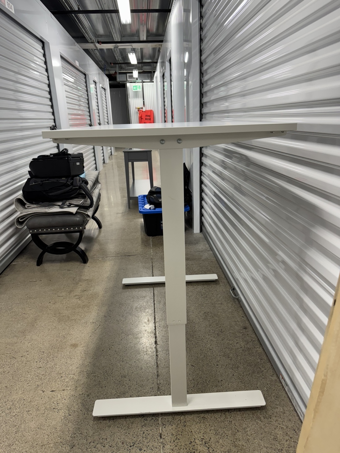 White Manually adjustable Standing Desk - photo 2