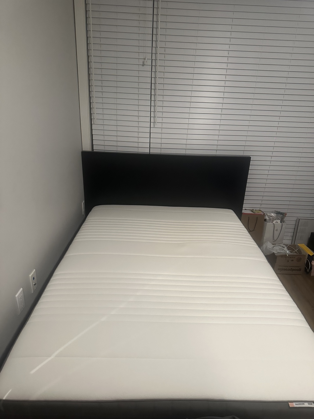 IKEA MALM Full Bed Frame + 2 Drawers - Dark Brown