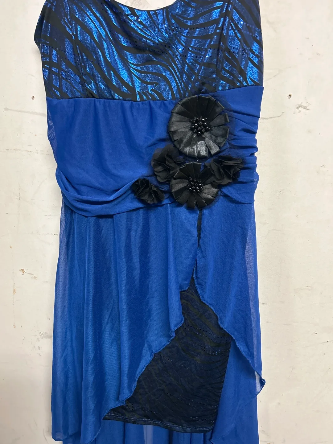 Blue and Black Dance Dress image indicator(2)