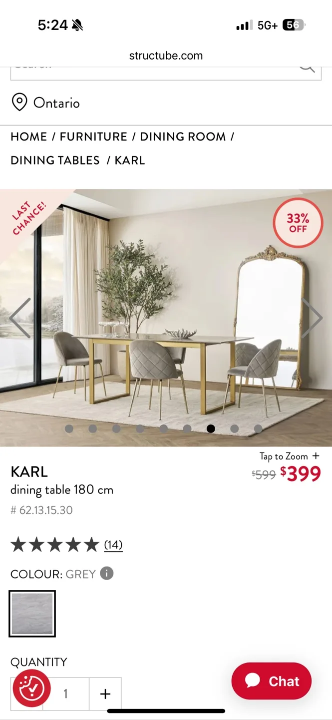 6-Piece Dining Set: Table and Chairs - can sell separately image indicator(8)