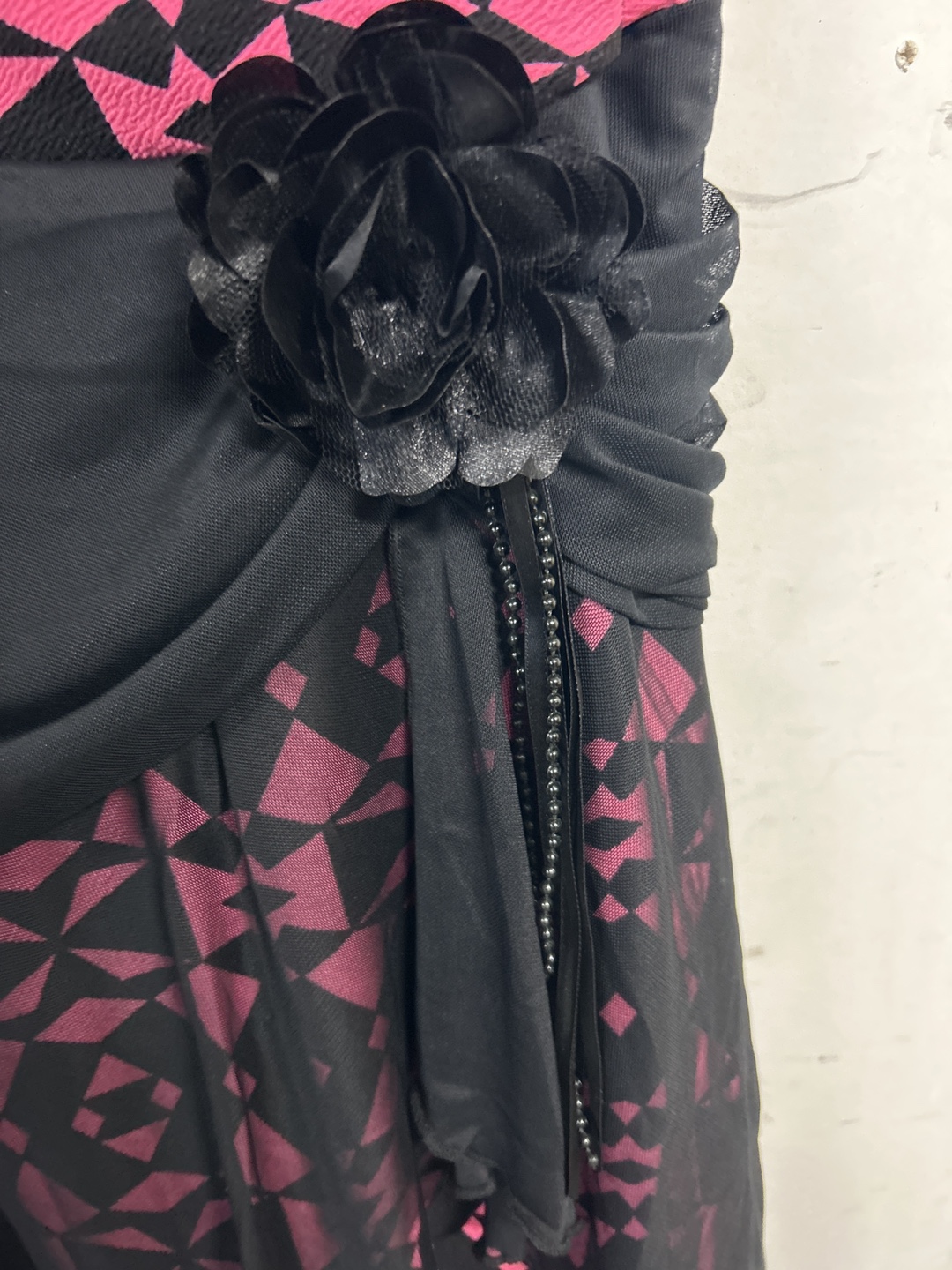 Hot Pink and Black Dress - photo 2