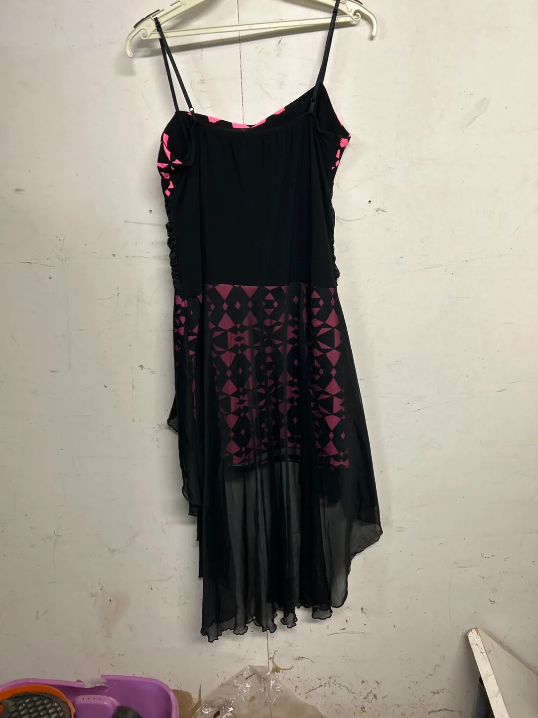 Hot Pink and Black Dress image indicator(3)
