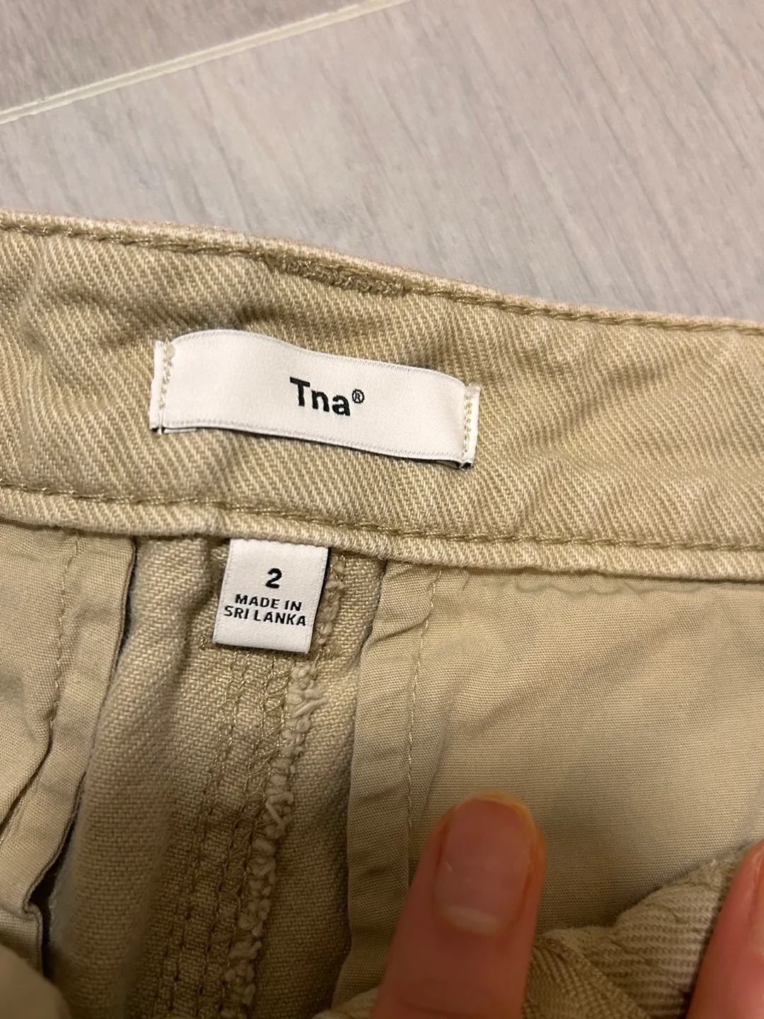 Tna® Khaki Cargo Pants - Size 2 image indicator(2)