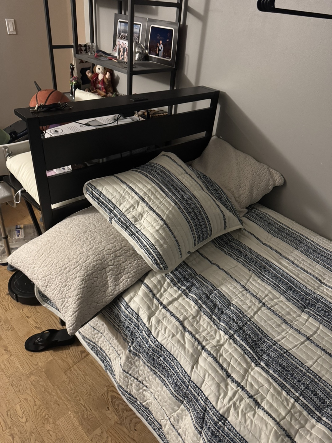 Twin Mattress and Metal Frame Set