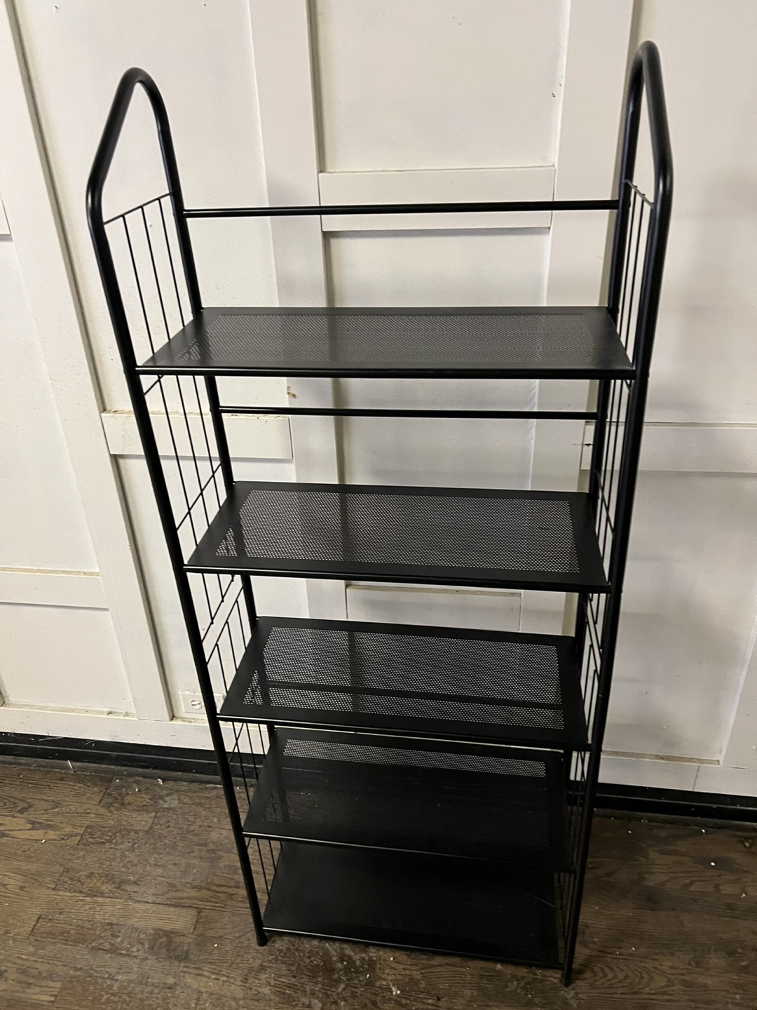 Black Metal 5-Tier Shelf