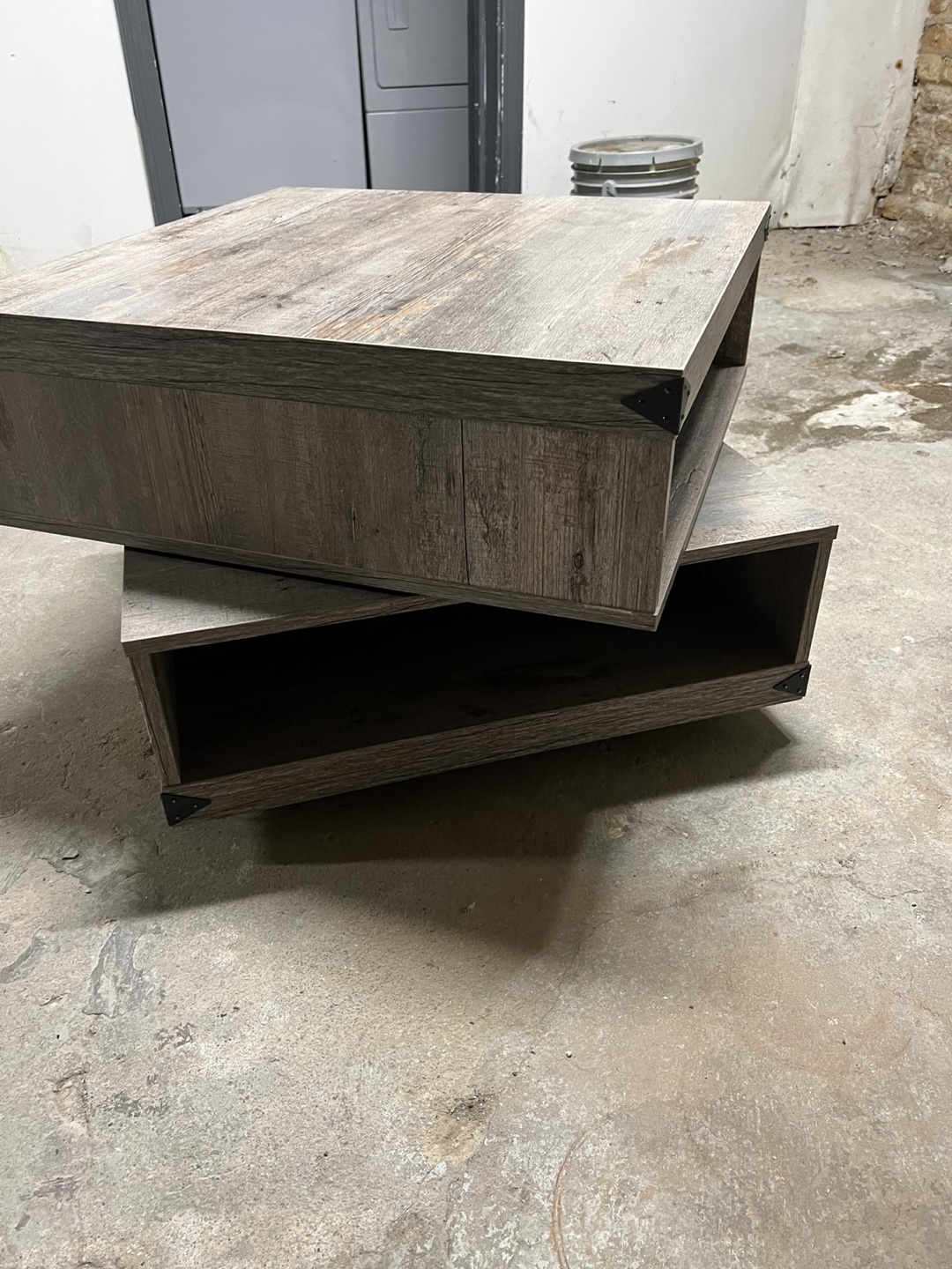 Nested Coffee Table Set - Gray Wood Look - photo 2
