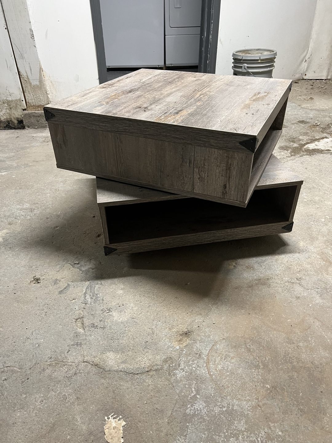 Nested Coffee Table Set - Gray Wood Look - photo 3