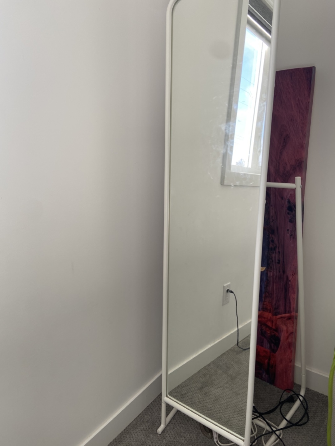 IKEA KNAPPER Full-Length Standing Mirror - White - photo 2