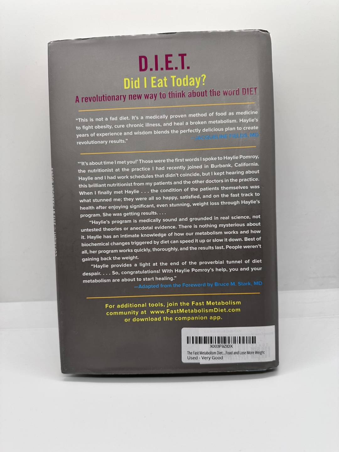 The Fast Metabolism Diet: by Haylie Pomroy (Hardcover) - photo 3
