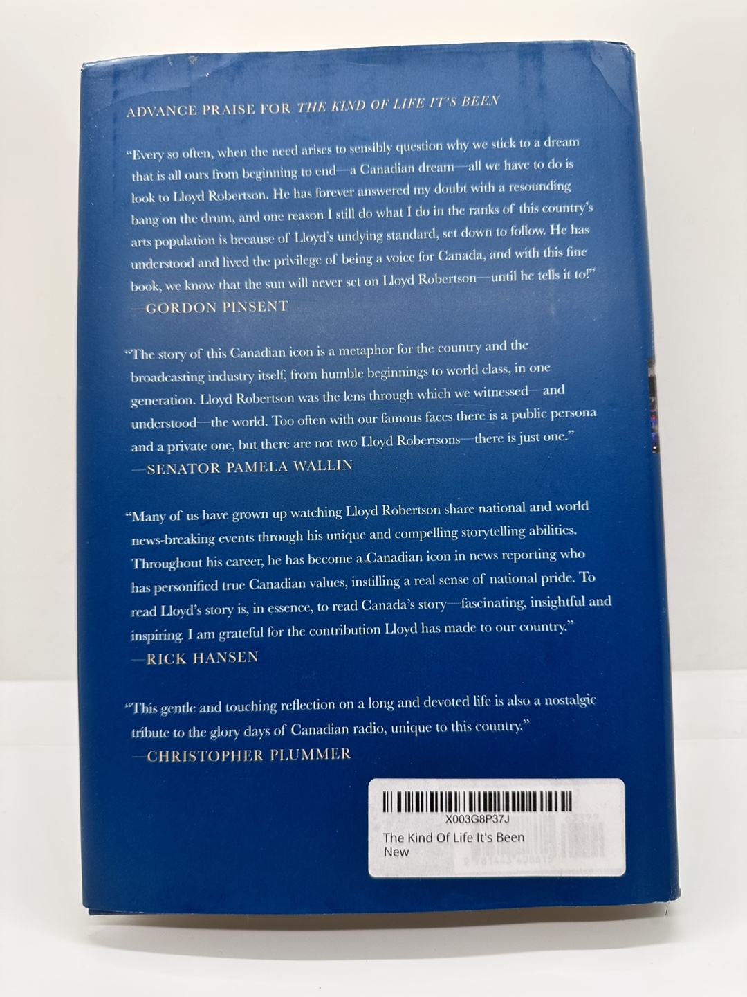 The Kind of Life It's Been: A Memoir by Lloyd Robertson - photo 3