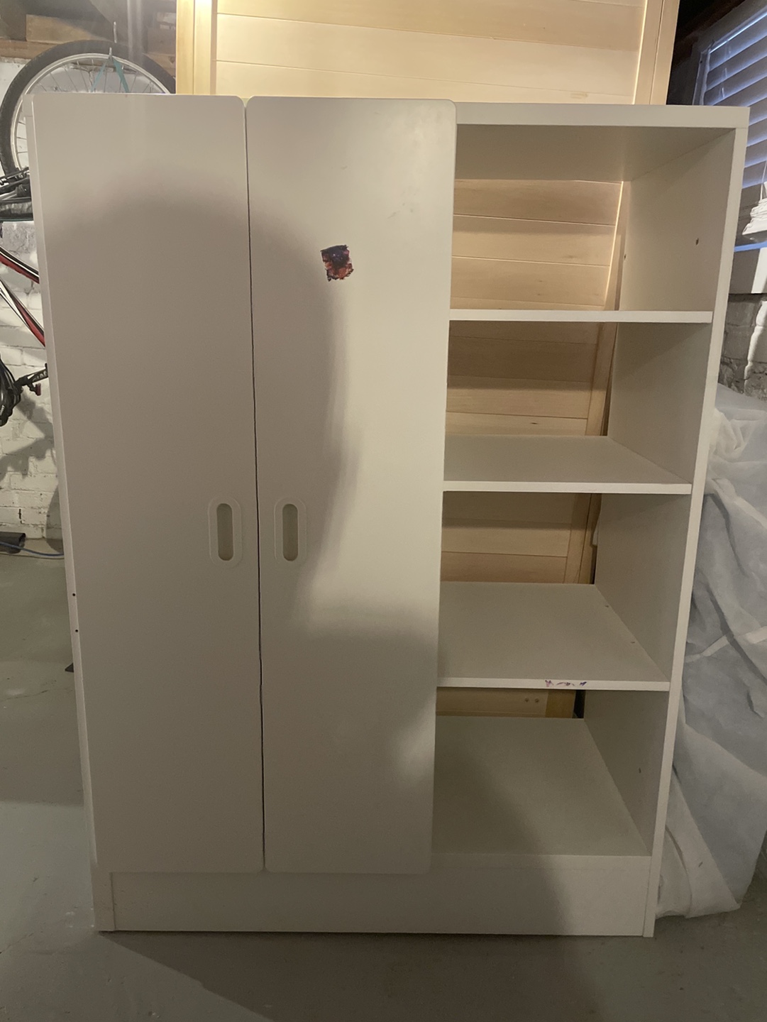 IKEA smastad White Wardrobe with Shelves - photo 3