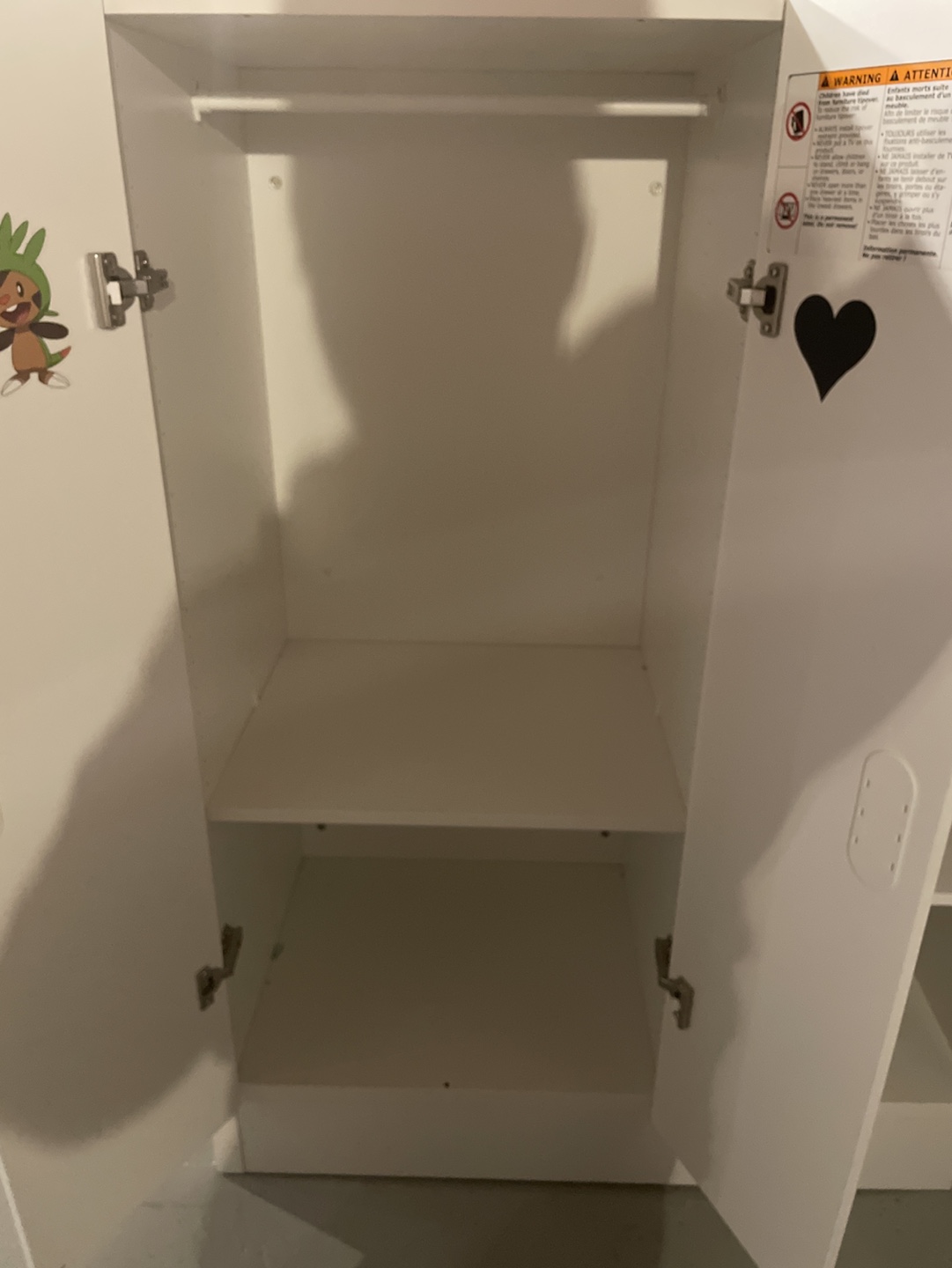 IKEA smastad White Wardrobe with Shelves - photo 4