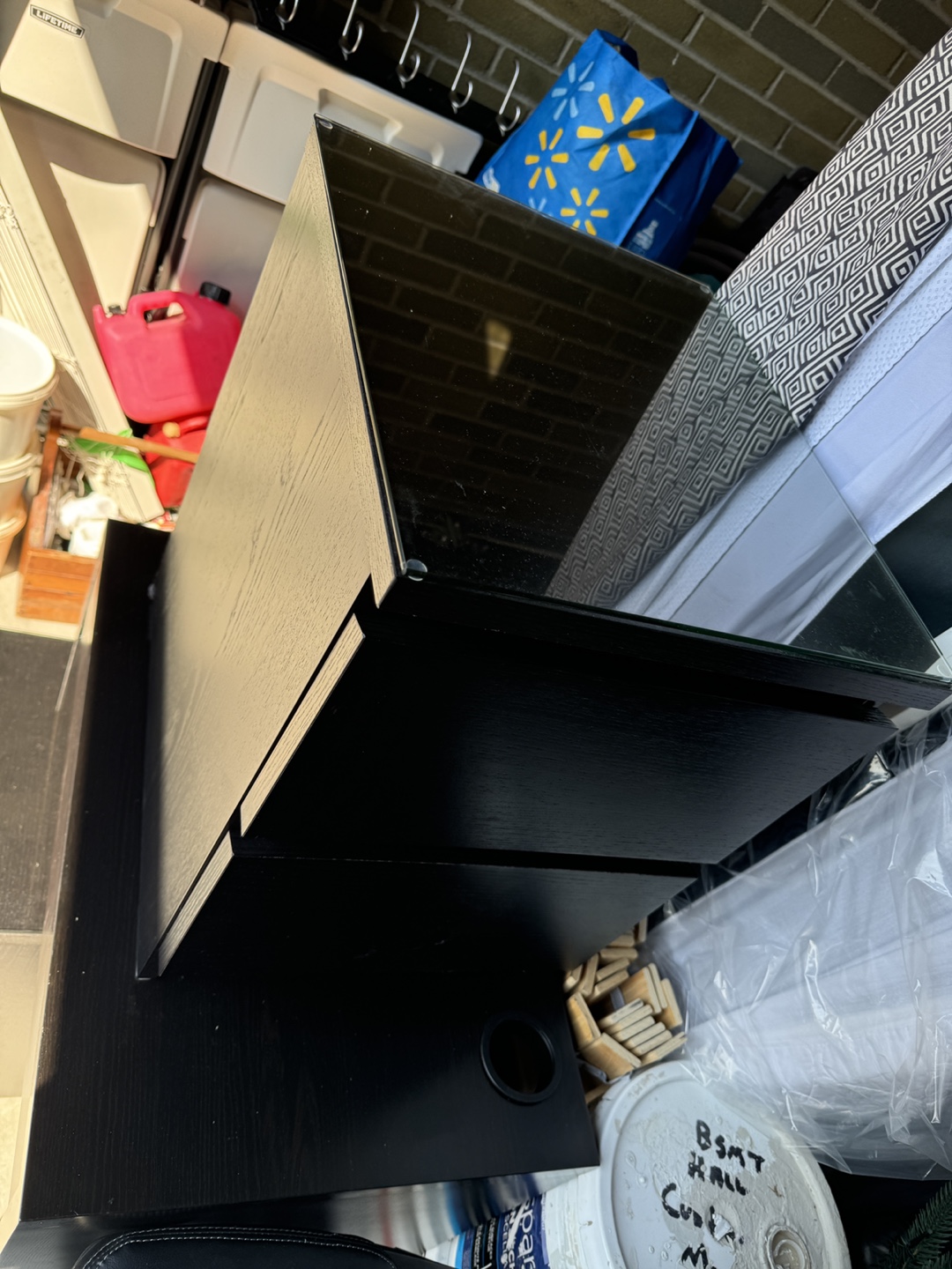 IKEA MALM Black-Brown 2-Drawer Nightstand