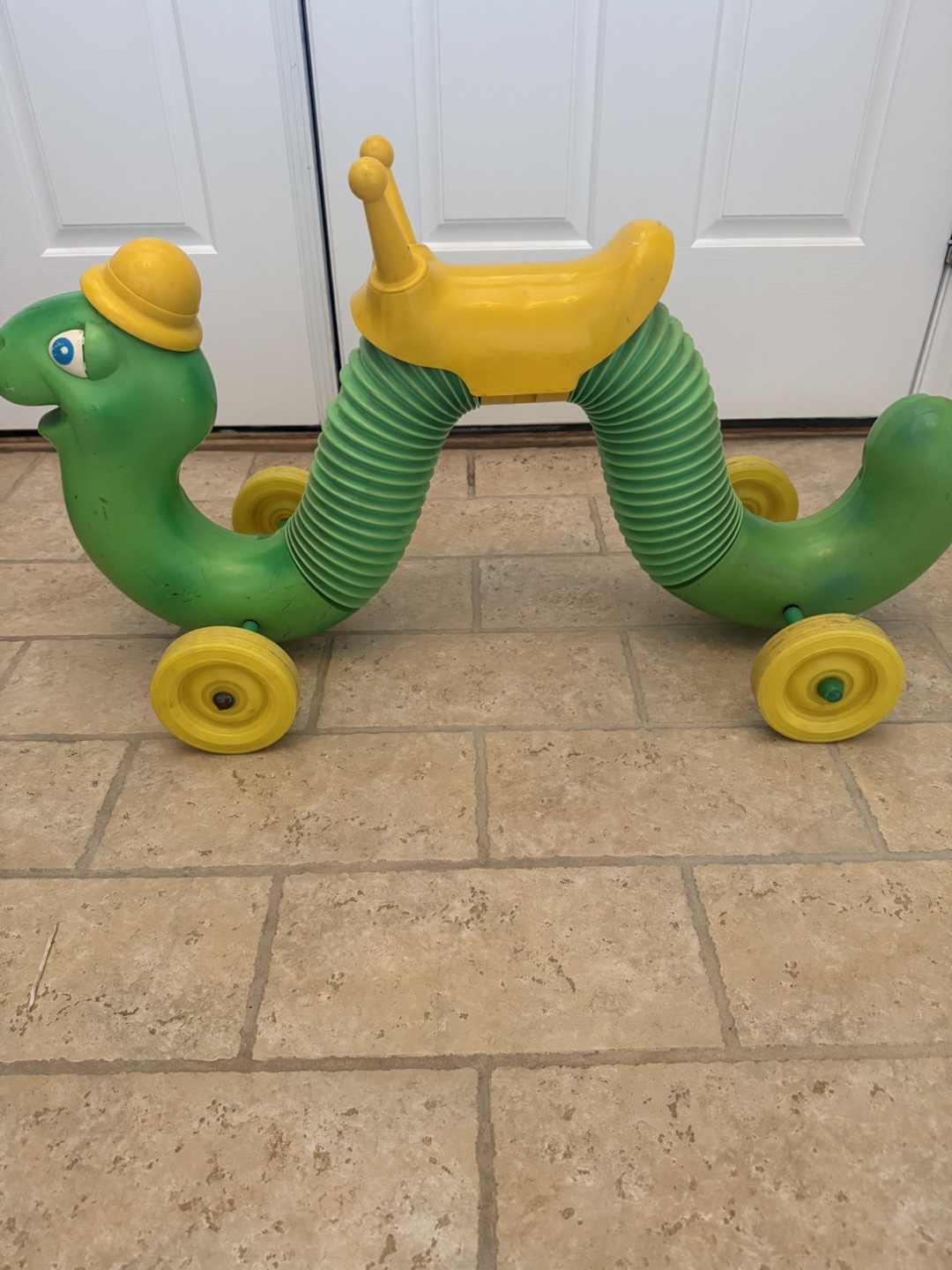 Vintage Hasbro Green Inchworm Ride-On Toy - photo 2