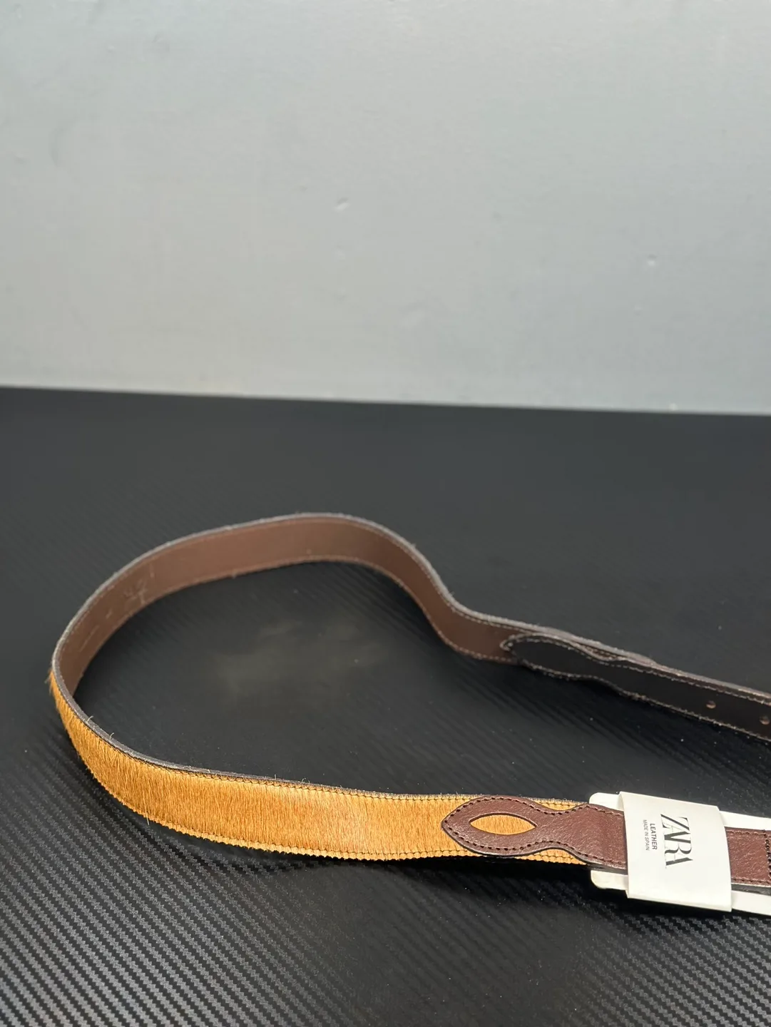 Zara Leather Belt Size 36 thumbnail