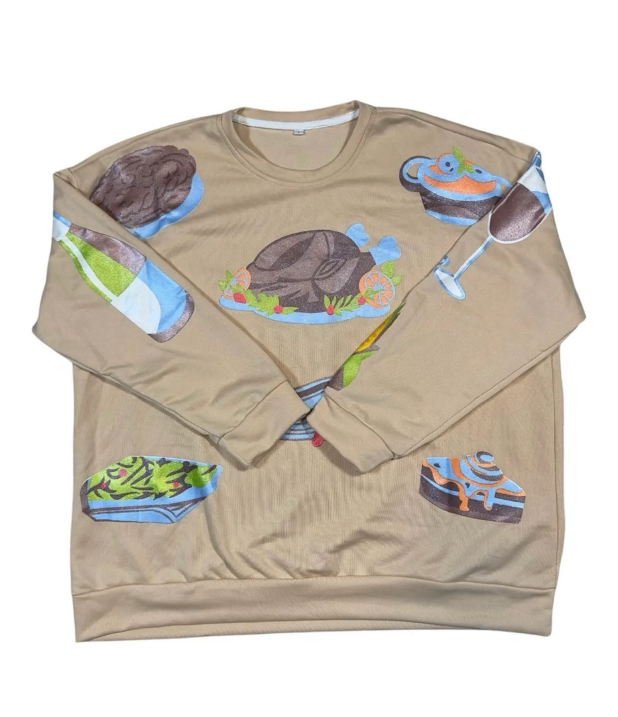 Thanksgiving Food Crewneck Sweatshirt thumbnail