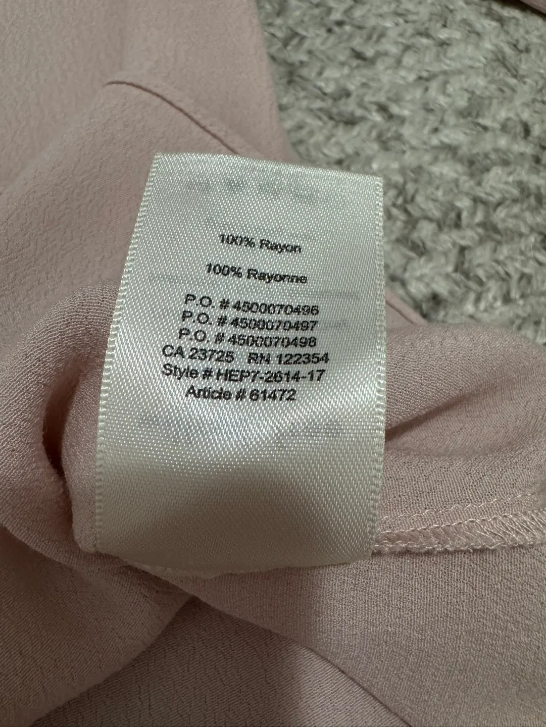 Willfred Free People Blush Pink Cold Shoulder Blouse XS image indicator(7)