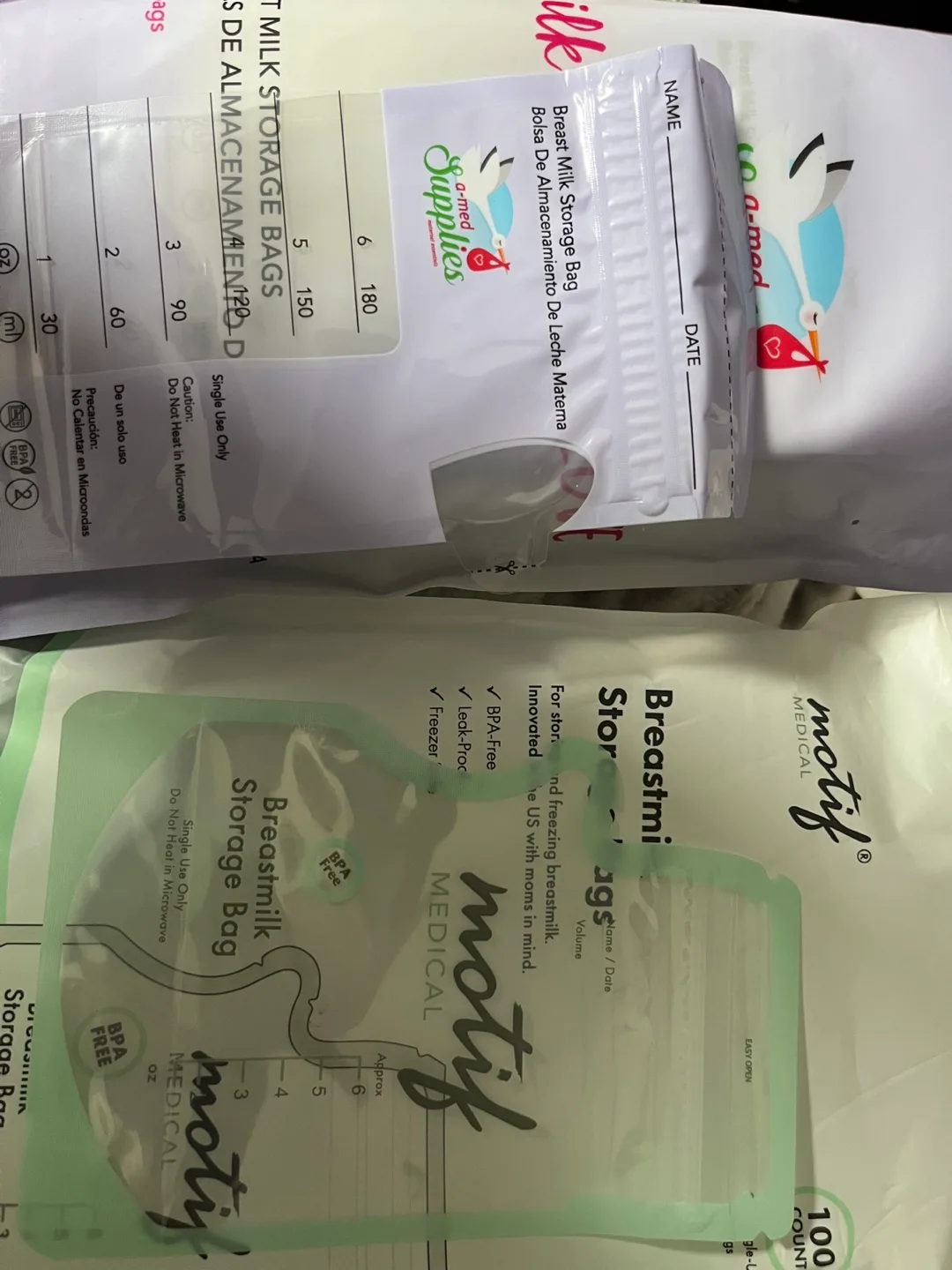 Breast milk storage bags image indicator(10)
