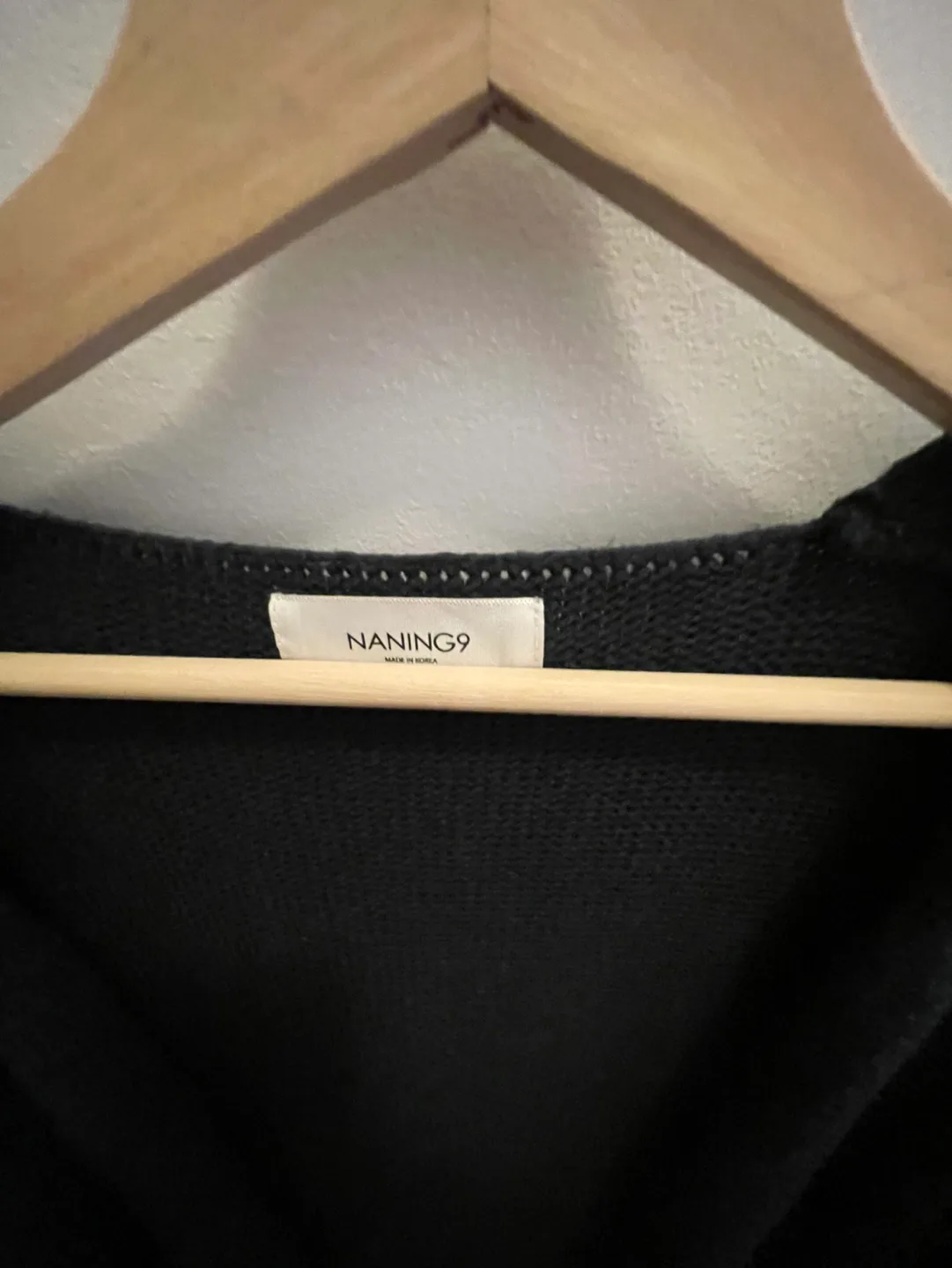 NANING9 Dark Green Knit Cardigan image indicator(2)