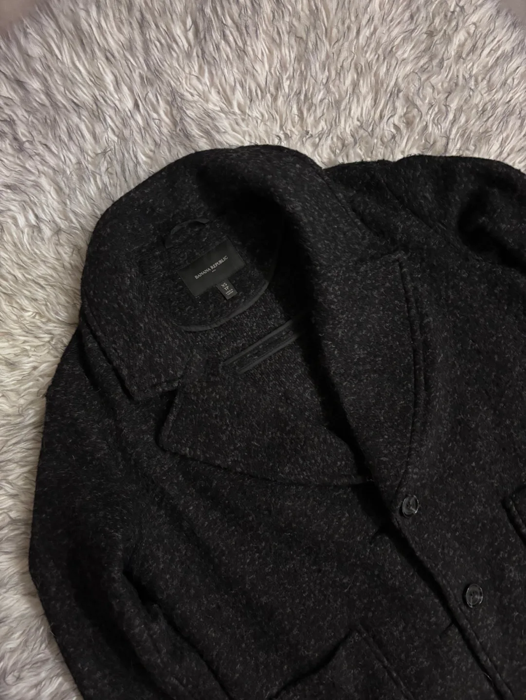 Banana Republic Knit Cocoon Coat - Black image indicator(3)
