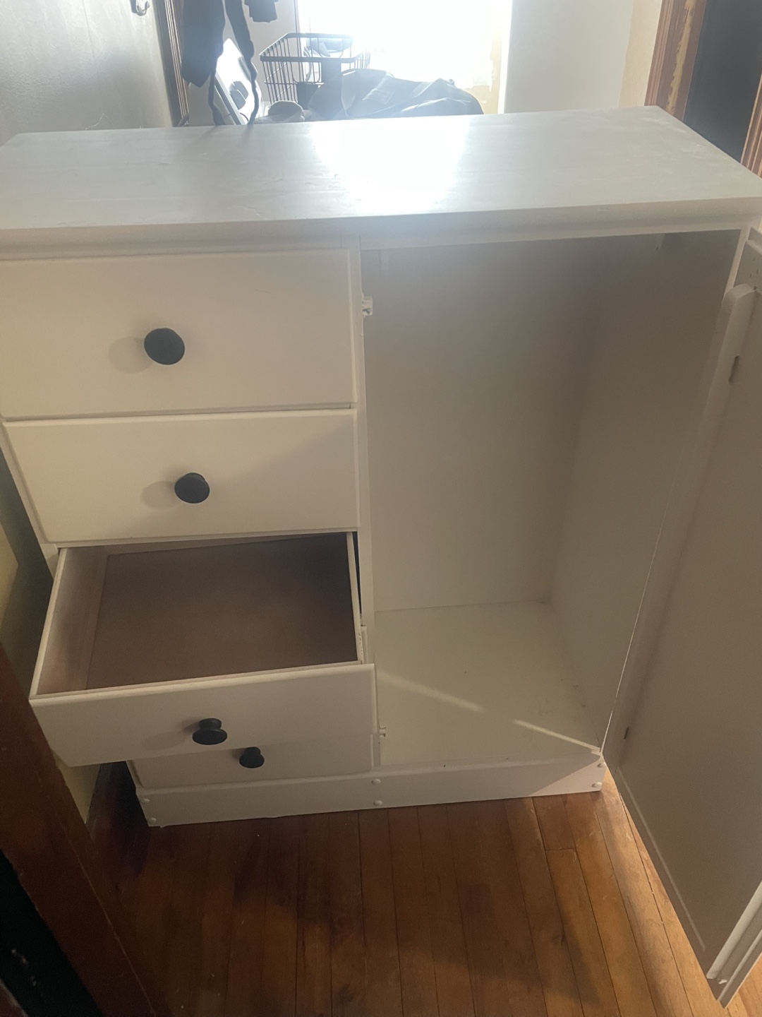 White Armoire with Drawers - photo 2