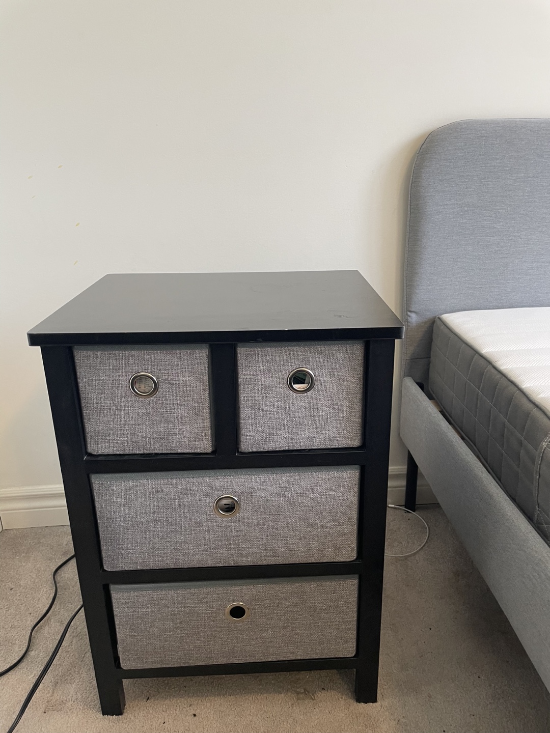 Nightstand with Four Drawers