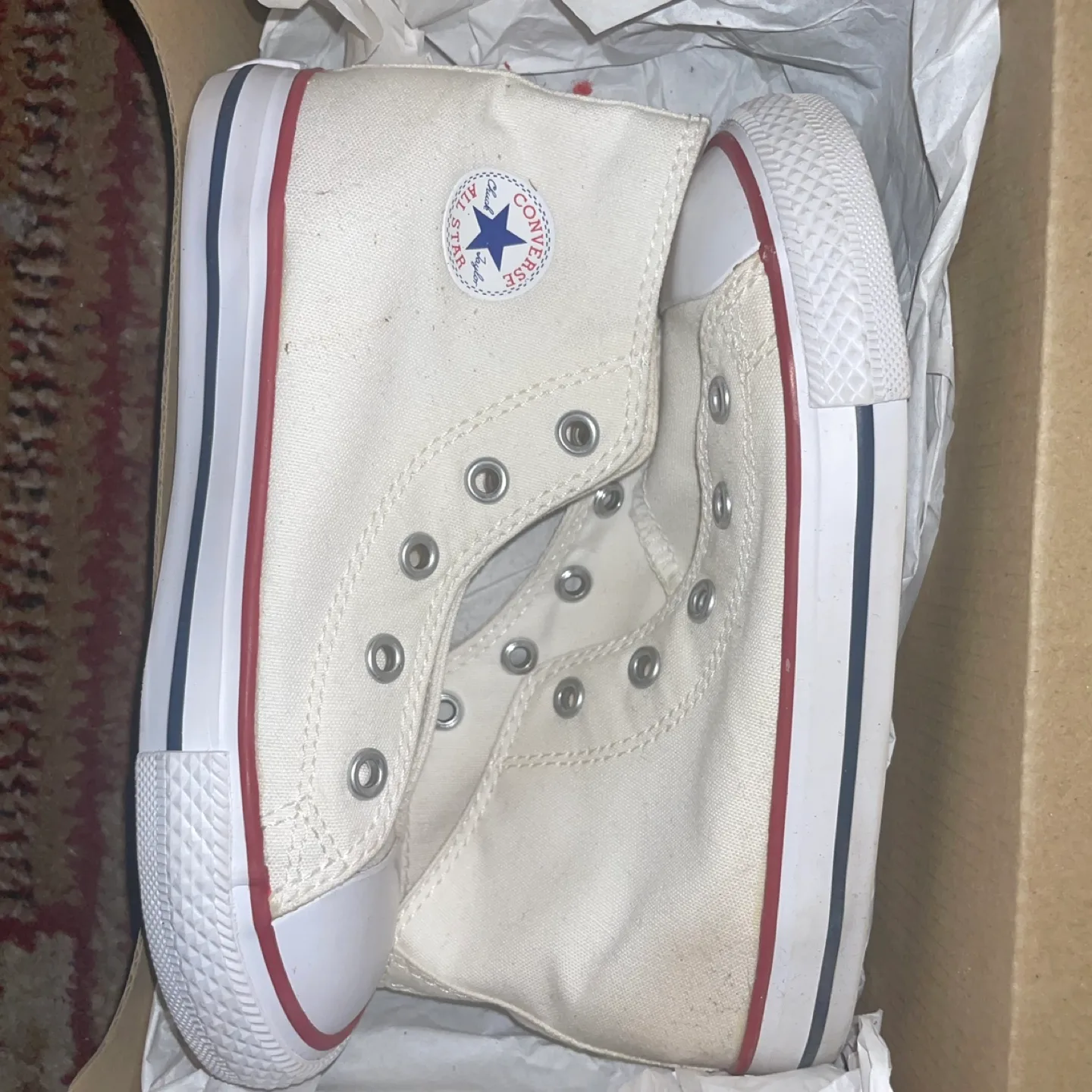 Converse Kids' All Star High Top Sneakers - White image indicator(4)