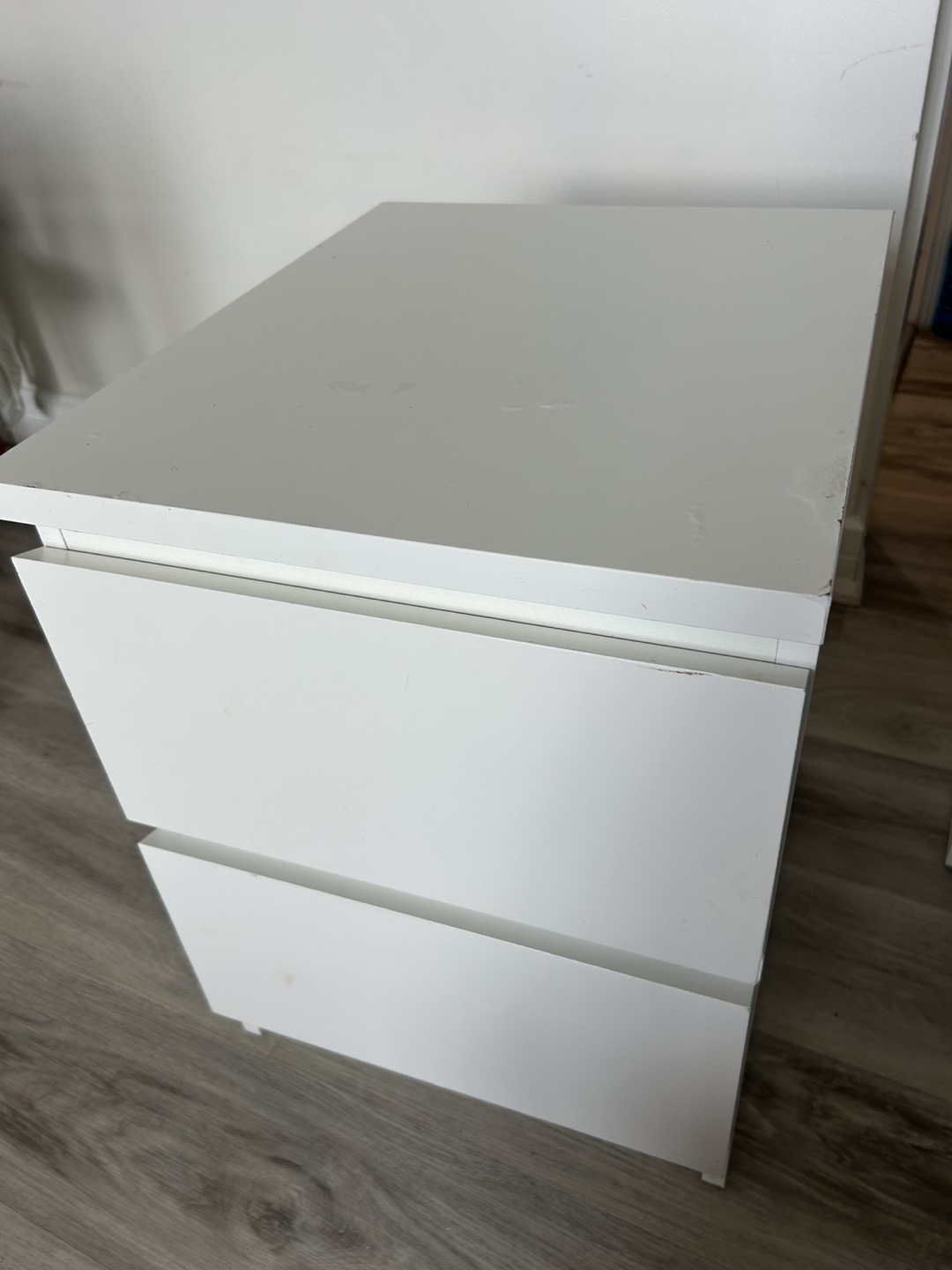 IKEA MALM Two-Drawer Nightstand - White - photo 2