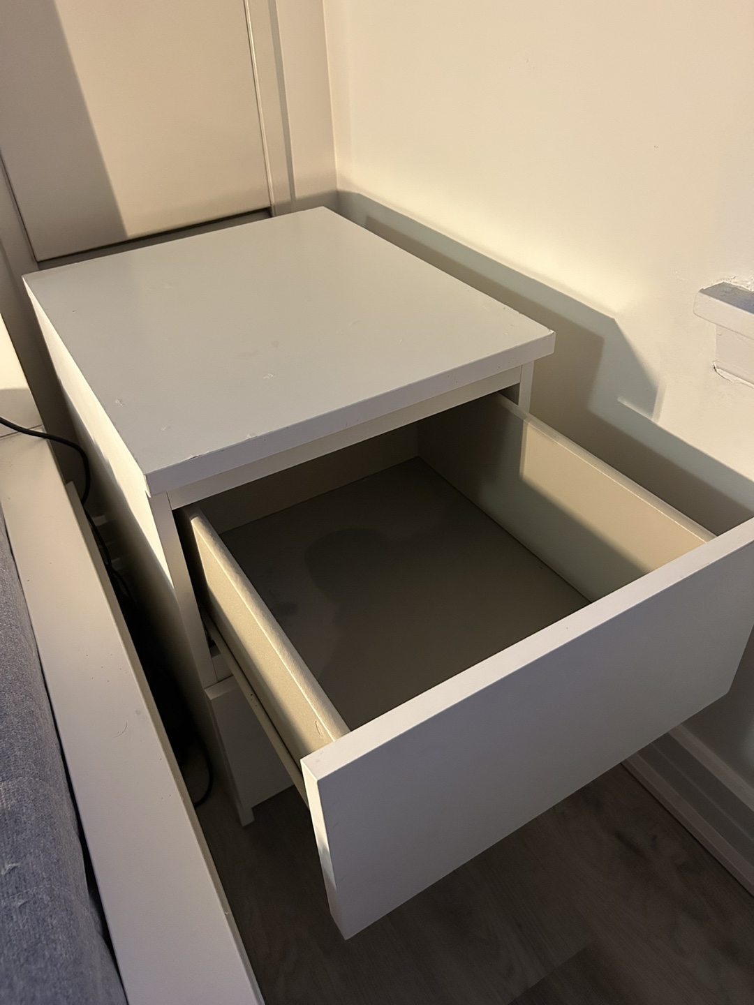 IKEA MALM Two-Drawer Nightstand - White - photo 3