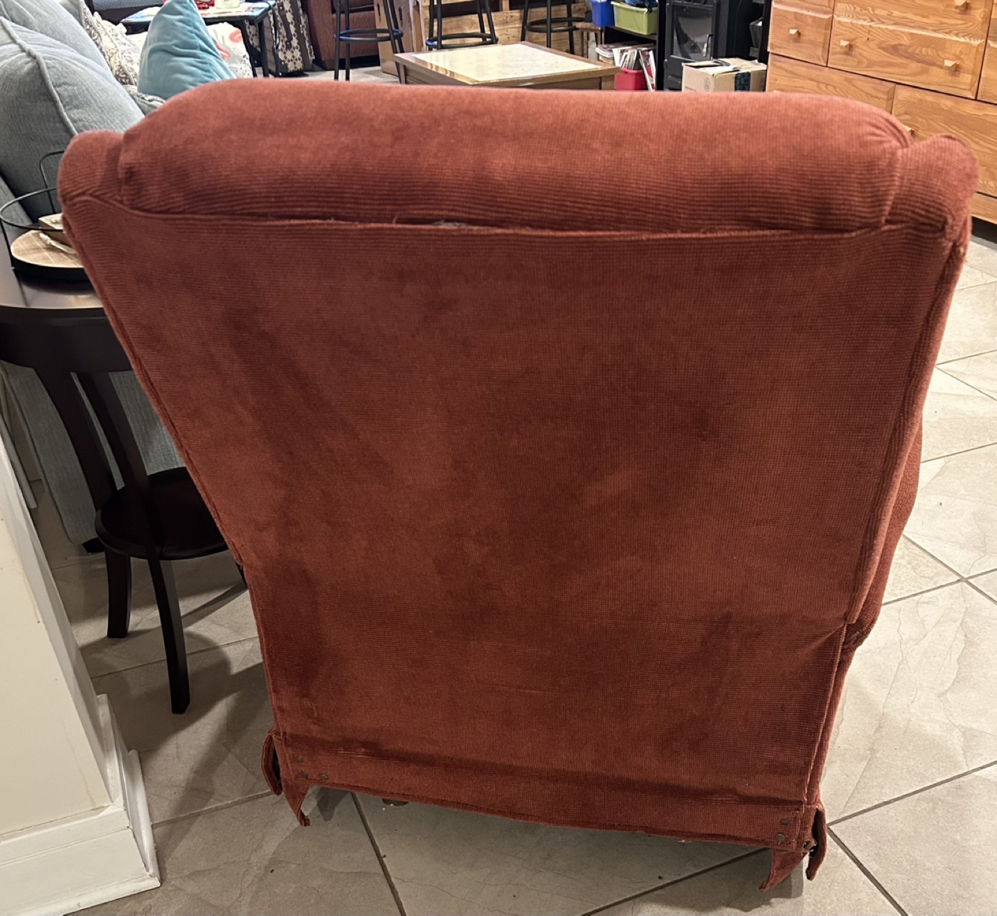 Recliner Chair - Pink Corduroy - photo 3